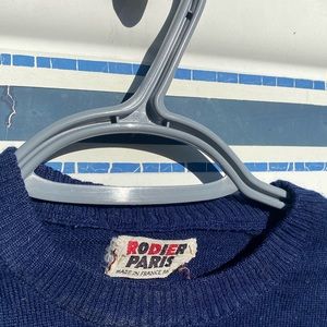 Vintage blue top made in France